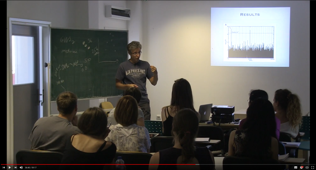 Yurii Aulchenko lecturing at the RSSSO 2014