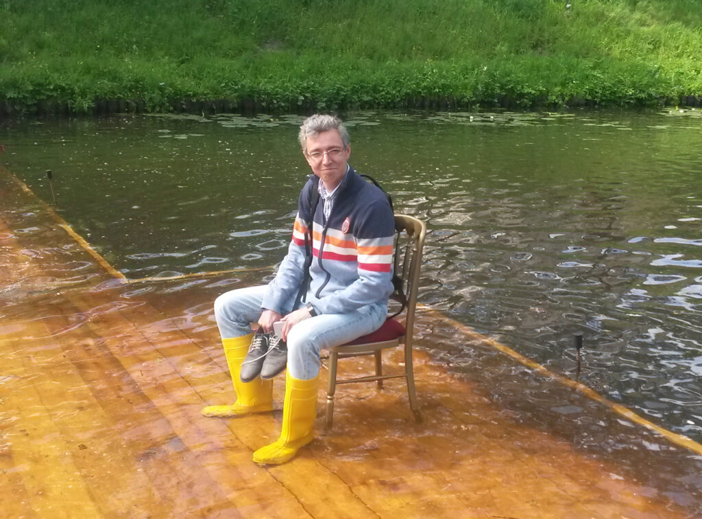 Yurii in the water in Zwolle